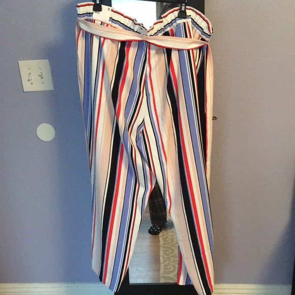 Express Ankle High Rise Pants - Picture 2 of 8
